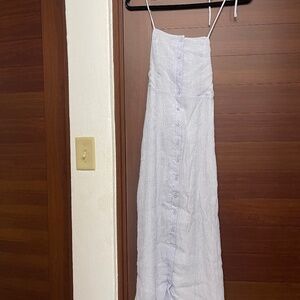 Baby blue halter dress